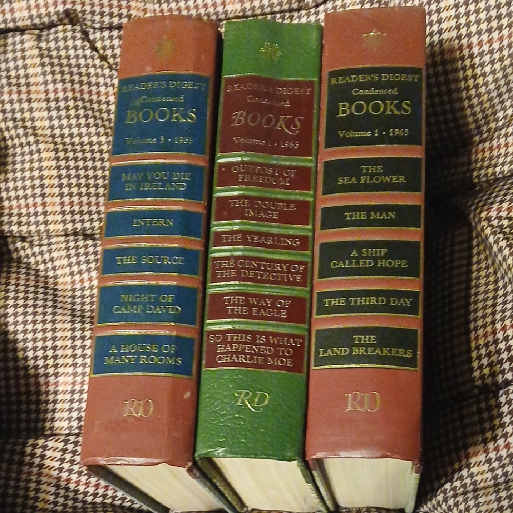 Vintage 1960's Readers Digest Condensed Stories Hardcover